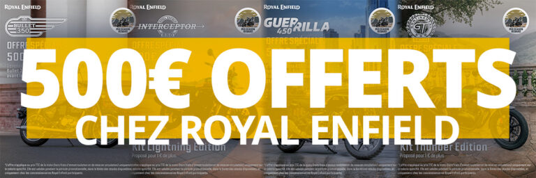 Royal Enfield : 500 € d’avantage chez City Bike Laval